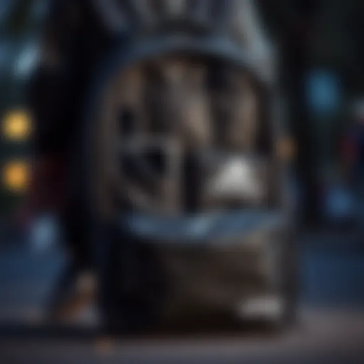 Adidas backpack showcasing its functional compartments