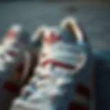 Detailed view of Adidas Forum 84s showcasing unique design elements