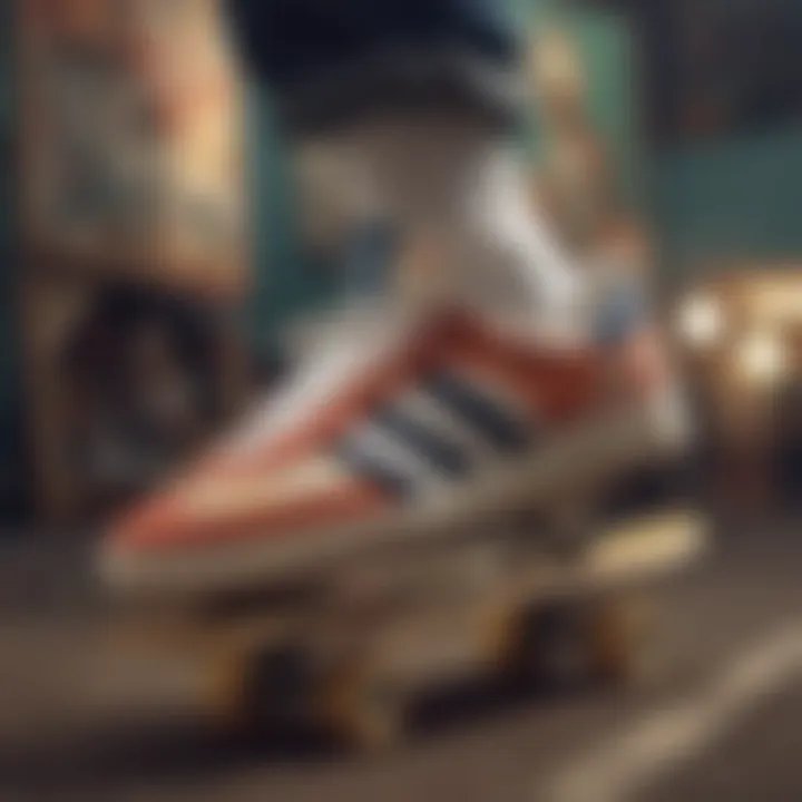 Collage of cultural icons linked to Adidas Samba