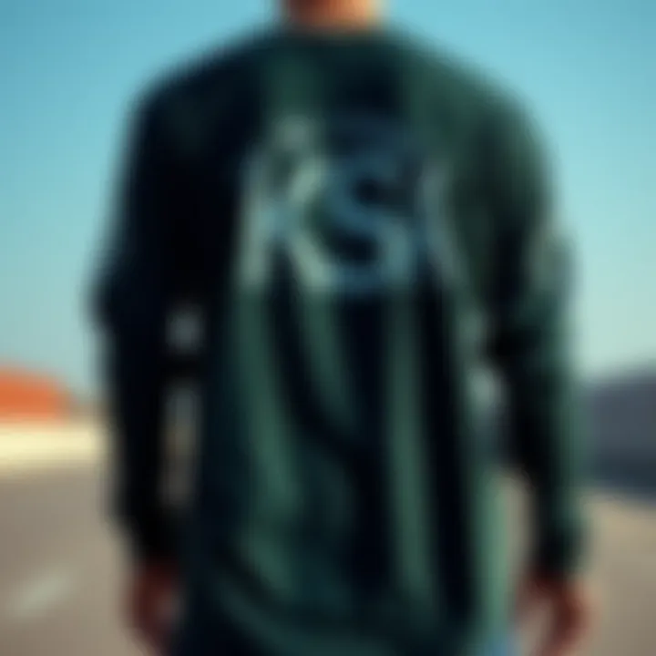 Sustainable Practices in Graphic Long Sleeve Shirt Production Eco-friendly graphic long sleeve shirts with sustainable branding