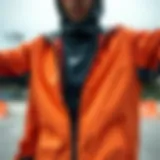 Close-up of Storm Fit technology showcasing moisture-wicking fabric