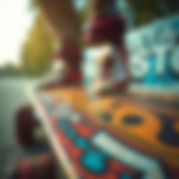 Expressing Creativity Through Griptape An artistic representation of fingerboard griptape reflecting individuality and creativity