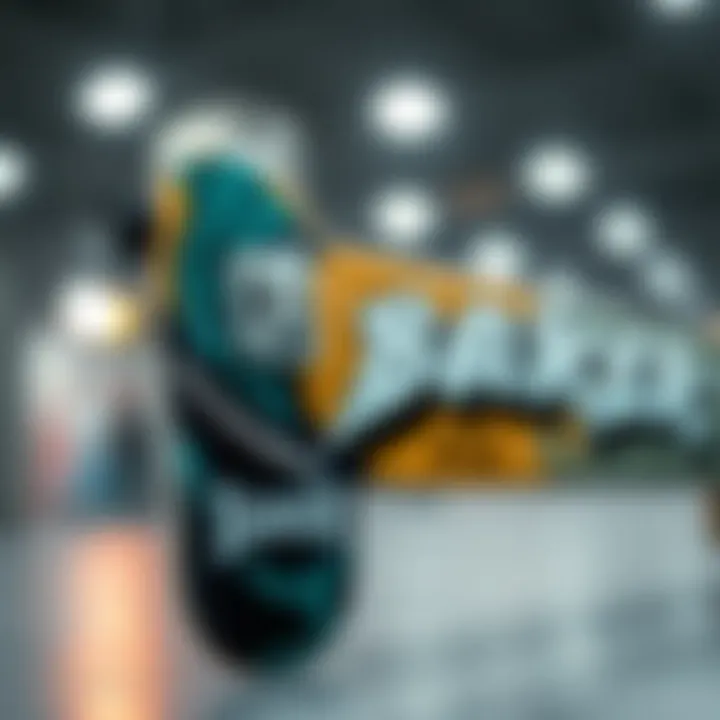 Artistic view of the Baker Complete Skateboard 8.25 showcasing its design