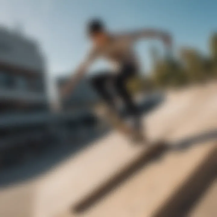 Skater performing tricks with a Baker skate deck on a ramp