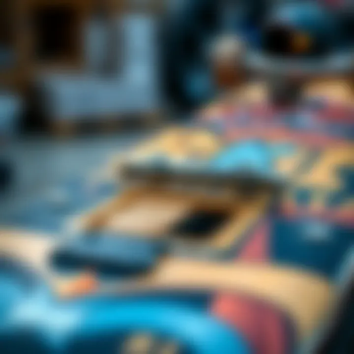 Innovative Construction of Baker Skateboards Close-up of Baker skateboard construction highlighting materials and technology