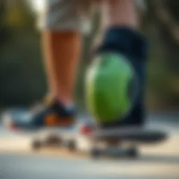 Protective knee pads designed for skateboarders