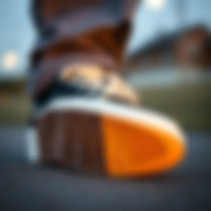 Sole and Grip Features of Blazer Low Black Close-up of Blazer Low Black highlighting its sole and grip features