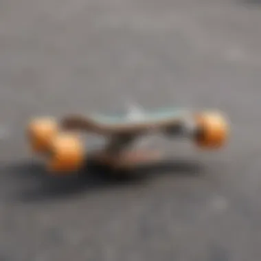 Close-up of Brixton's functional design elements on a skateboard