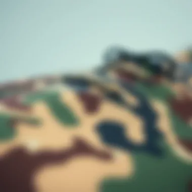 Camo Patterns in Skate Equipment Close-up of camouflage patterns on skate gear