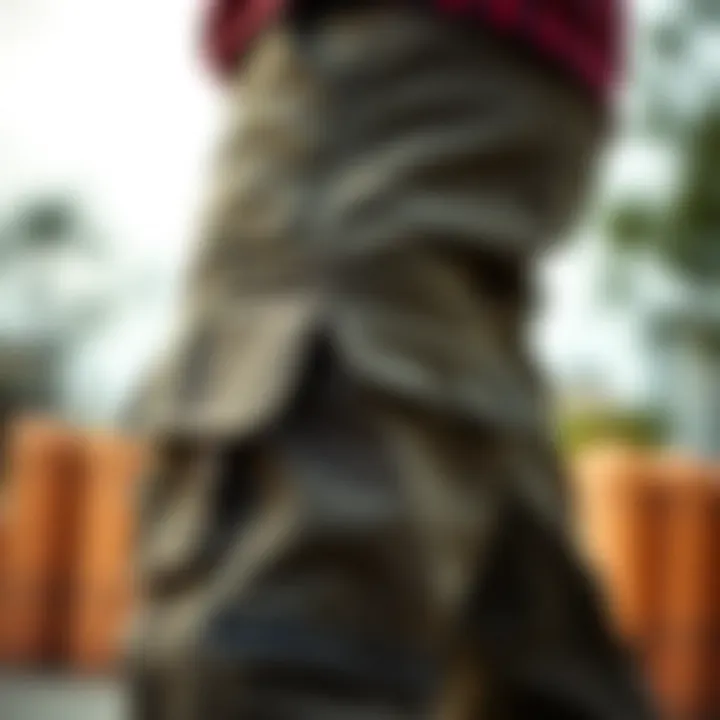 Utility Meets Style: The Functional Design of Cargo Pants Close-up of cargo pants pockets highlighting functionality