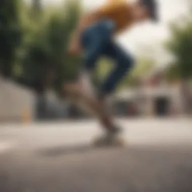 Skateboarder performing tricks wearing Cariuma footwear