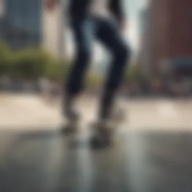 Skaters using Chicago Skates gear in an urban skate park setting