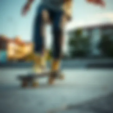 Skater performing tricks on a well-maintained concrete surface