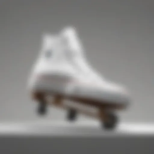 Elegant overview of the Chuck Taylor All Star Lift White showcasing its unique silhouette