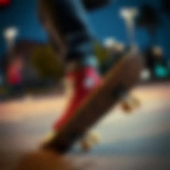 Tricks with Chuck Taylor Ultra Mid Skateboarder demonstrating tricks while wearing Chuck Taylor Ultra Mid shoes.