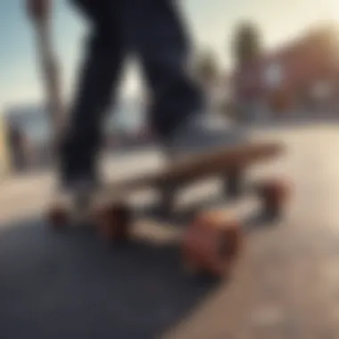 A well-maintained 7-inch skateboard, illustrating maintenance practices essential for longevity and performance.