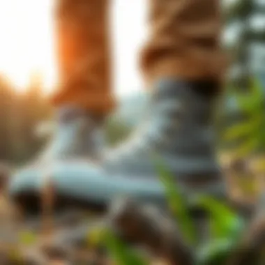 Converse Hike in Nature Converse Hike shoes in a scenic hiking environment