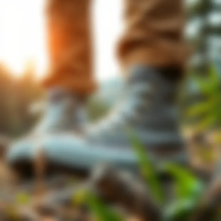 Converse Hike in Nature Converse Hike shoes in a scenic hiking environment