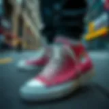 Converse Hike: Urban Aesthetics Stylish Converse Hike shoes on an urban street