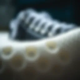 Close-up of Converse memory foam material showcasing its texture and resilience