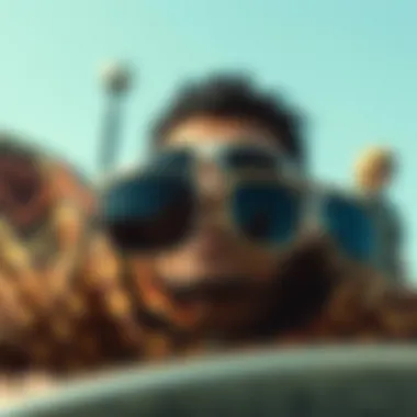 Cultural Significance in Different Communities An illustration depicting the cultural significance of flat rim sunglasses in various communities.