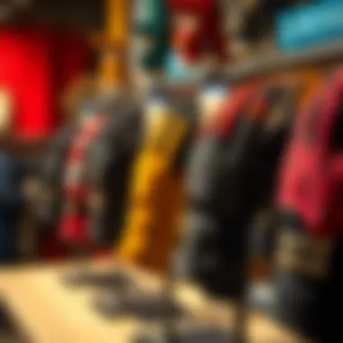 Diverse Styles of Dakine Gloves Displayed Variety of Dakine glove styles on display