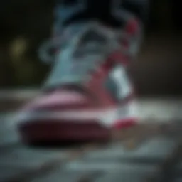 Close-up of the DC Trase TX sneaker showcasing its unique design elements