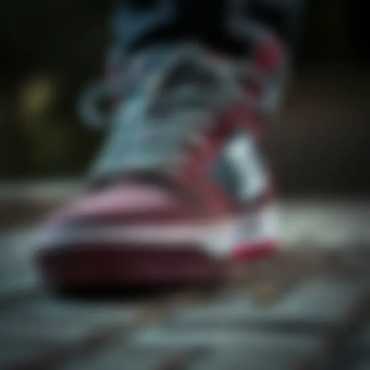 Close-up of the DC Trase TX sneaker showcasing its unique design elements