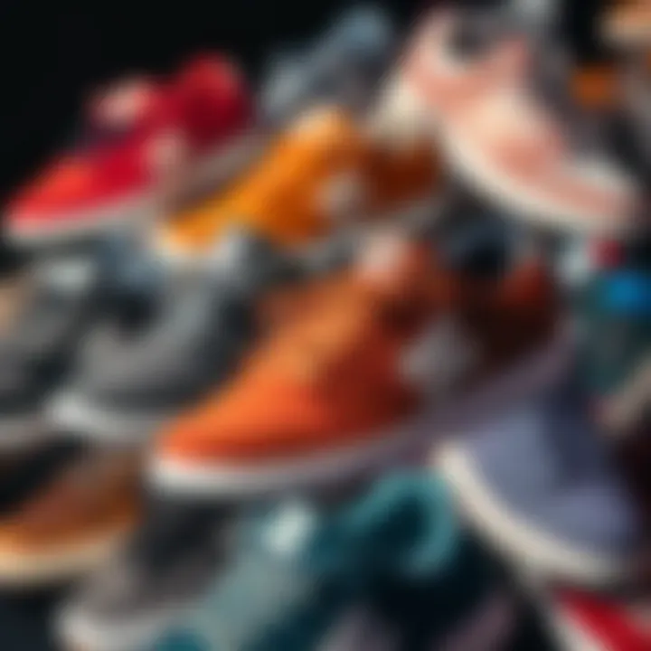 Collage of DC Trase TX sneakers in various colorways and styles