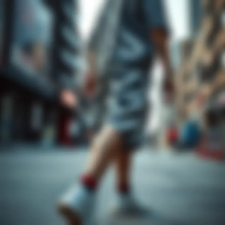 Urban Style Trends: Sweat Shorts in Skate Culture Stylish urban environment highlighting sweat short trends