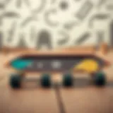 A skateboard showcasing various sizes and shapes