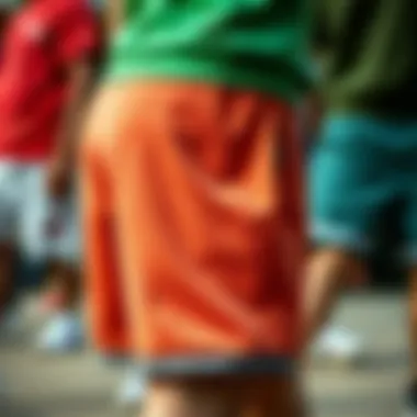 A variety of sweat shorts in different styles and colors