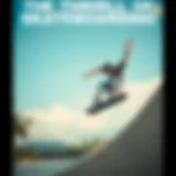 The Thrill of Skateboarding Dynamic skateboarder performing tricks