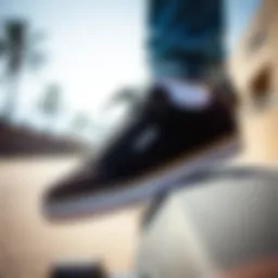 Close-up of the Etnies Cali Cut showcasing its innovative design features.
