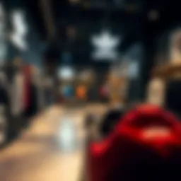 Interior view of an Adidas store showcasing skate-inspired apparel