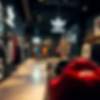 Interior view of an Adidas store showcasing skate-inspired apparel