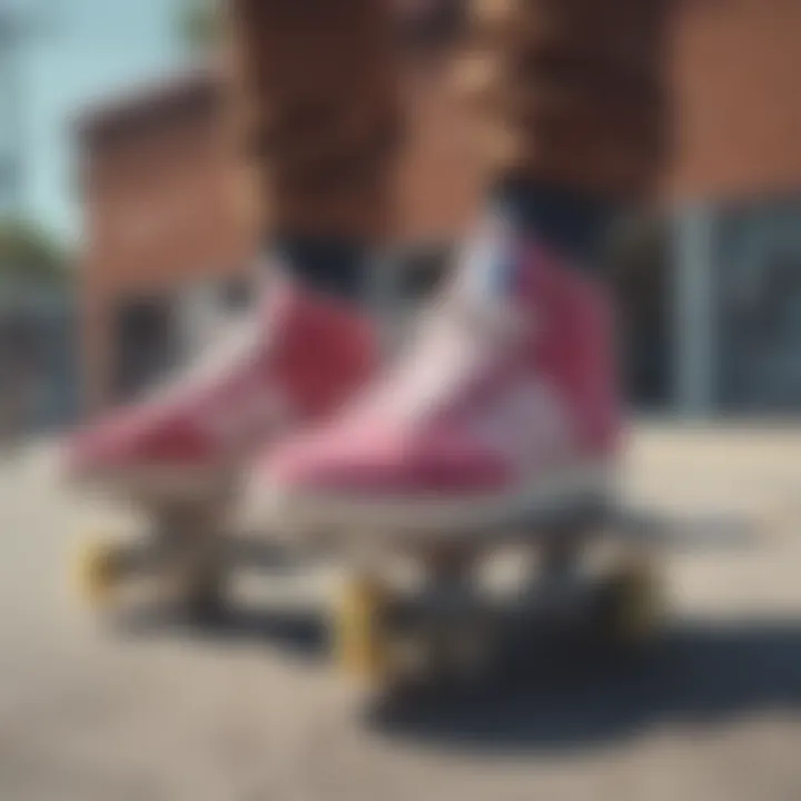 A pair of adidas Colorwash socks styled with skateboarding gear.