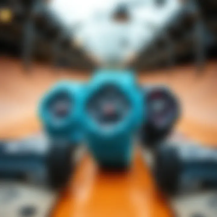 Comparative Analysis of G-Shock Models Comparison of light blue G-Shock with other models