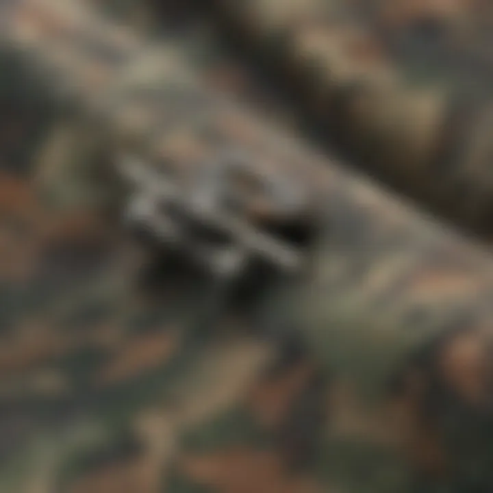 Close-up of camo fabric showcasing its durable texture