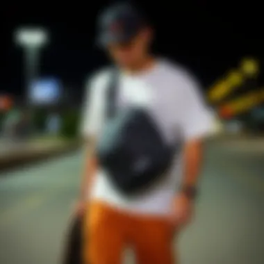 Complementing Style with a Black Crossbody Bag Stylish outfit complemented by a black crossbody bag