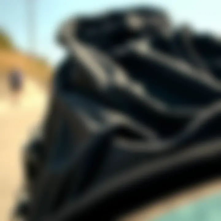 Innovative Materials and Design Philosophy Close-up of Black Ethika's unique fabric and design details