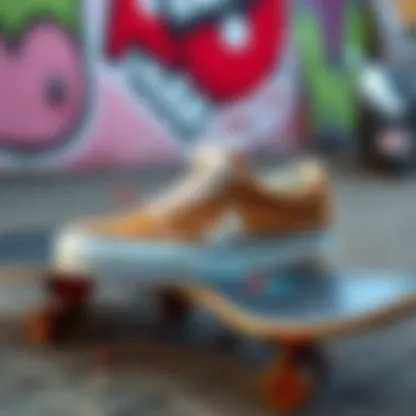 Brown Vans on a Skateboard Deck Brown Vans on a skateboard deck