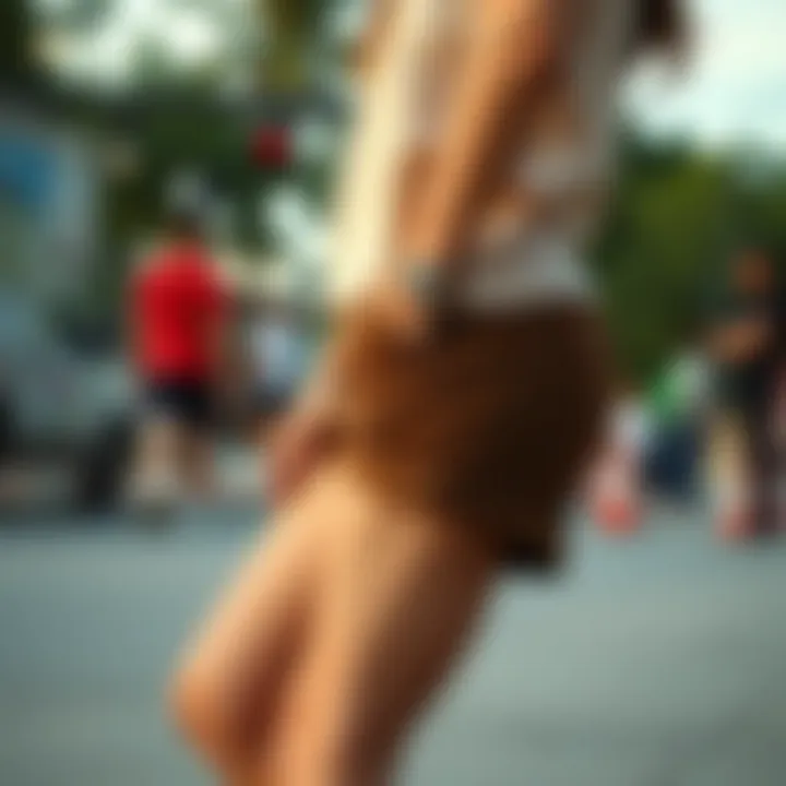 Casual Outdoor Style with Brown Shorts Casual outdoor look featuring brown shorts