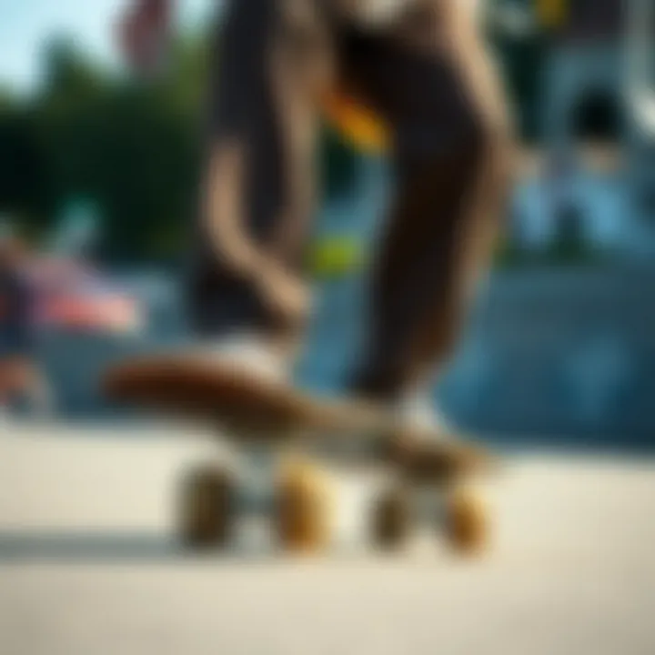 Skater demonstrating control and maneuverability with 72mm longboard wheels.