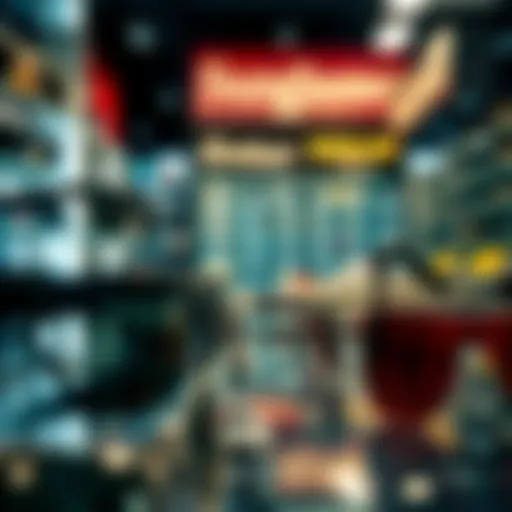 Sunglasses Showcase in Local Retailers Stylish sunglasses display at a local shop