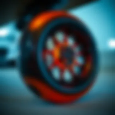 Innovative Cloud Wheel Design Close-up of innovative cloud wheels highlighting unique design