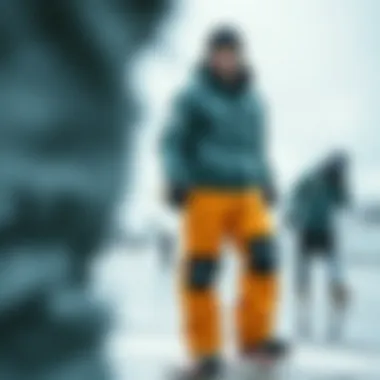 Diverse weather conditions illustrating the versatility of 686 waterproof pants