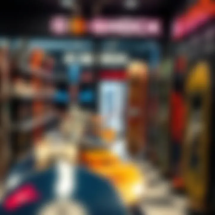 G-Shock Store Display with Skateboards In-store display of G-Shock watches and skateboards