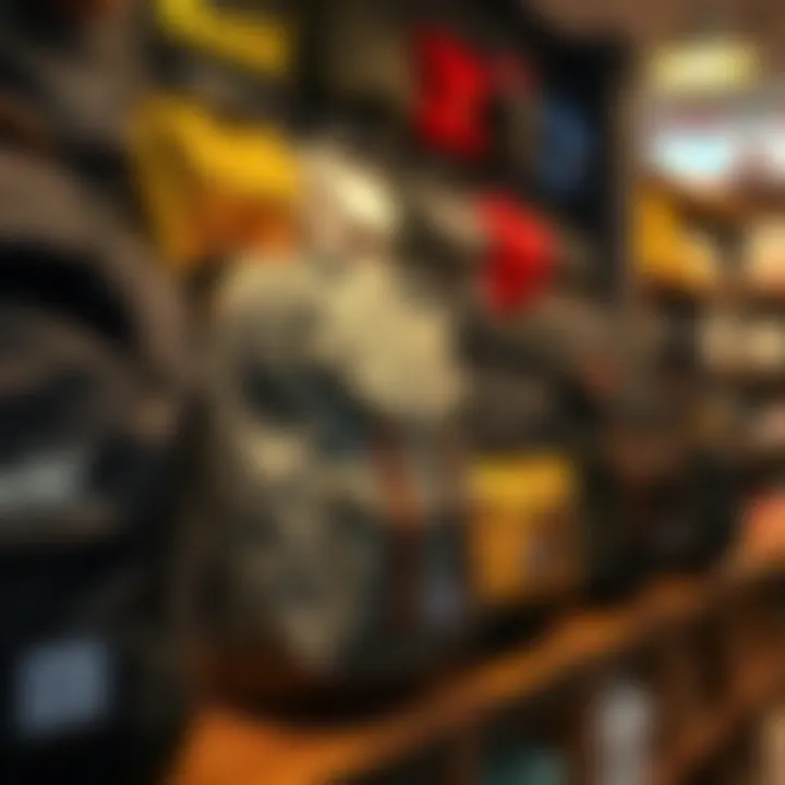 Display of stylish backpacks that blend fashion and function.