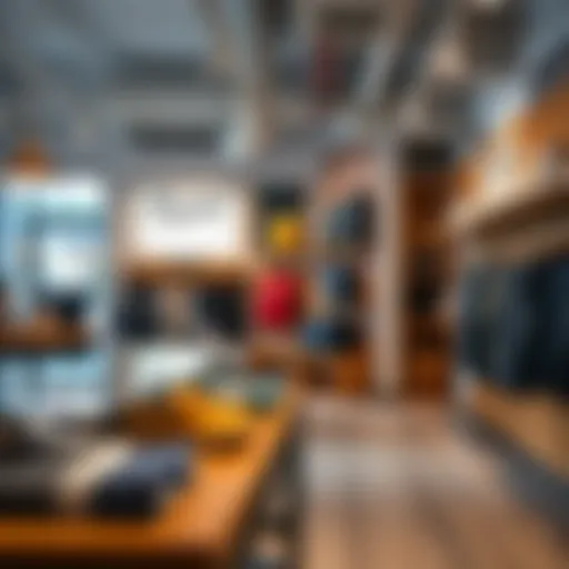 Interior view of the Herschel Supply Co store showcasing unique products.